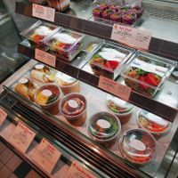 variety of grab-and-go meals at Peace Cafe - Shibuya Scramble Square in Tokyo
