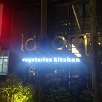 Outdoor sign at La Gom Kitchen in Phu Quoc