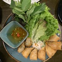 Starter: fried spring rolls  at La Gom Kitchen in Phu Quoc