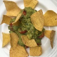 Guacamole and nachos  at Mexicali in Cremona