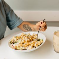 Ensalada de queso y manzana at Natural Kitchen in Gran Canaria