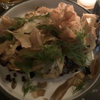 Lions mane mushroom entree   at Lula Cafe in Chicago