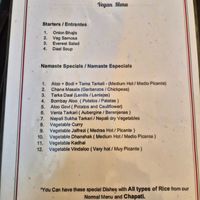  at Namaste Nepalese and Indian in Nerja