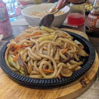 Udon con verduras a la sartén at Chun in Madrid