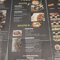 Menú del día vegetal at Chun in Madrid