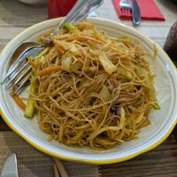 Curry Rice noodles at Chun in Madrid