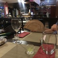 Regalo de abanico y chupito at Chun in Madrid