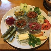 Vegan breakfast plate at Drei Klang in Muenster