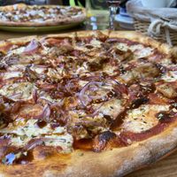 BBQ pizza at Las Delicias de Emma in Tenerife