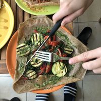 Super yummy crepes savory and sweet available - sweet service too! Been back everyday - oops! Highly recommend  at Las Delicias de Emma in Tenerife