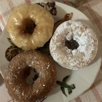 Lemon donut, cinnamon sugar and powdered sugar   at Twisted in San Francisco