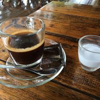 Coffee with coconut milk at Big Mountain in Koh Phangan