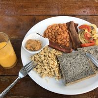 Vegan breakfast, really nice!! (200B) at Big Mountain in Koh Phangan