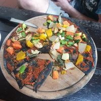 Gross pizza at Big Mountain in Koh Phangan