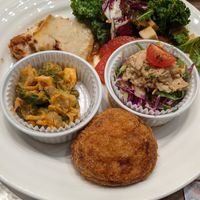 5 dish plate at Upgrade Plant Based Kitchen in Osaka