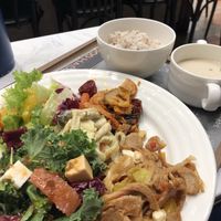 Free handed tho mains dishes and weighed the kale?! Ha.. go figure  at Upgrade Plant Based Kitchen in Osaka