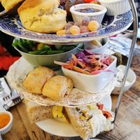 Part of the afternoon tea at Not Just Desserts in Mansfield