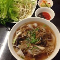 mushroom pho at Vegan Heaven in Da Lat