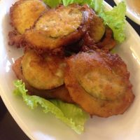 eggplant in ginger sauce (sauce in separate bowl) at Vegan Heaven in Da Lat