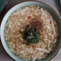 Tintenfisch suppe at Vegan Heaven in Da Lat