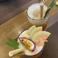 Iced teas  at Vegan Heaven in Da Lat