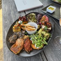 Vegan platter  at Poppies in Martinborough