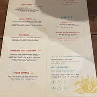 Plant based menu 1/2  at Taco Taco in Monteverde