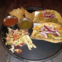 Vegan friendly soft shell tacos at Taco Taco in Monteverde