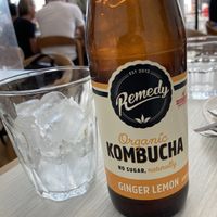 Ginger and Lemon Kombucha drink   at Little Cove Espresso in New Territories
