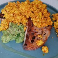 Tofu, avacado sour dough at Little Cove Espresso in New Territories