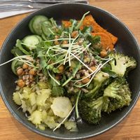 superfood bowl (chocolate chip cookie was also bomb)  at Parakeet Cafe in San Diego