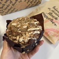 banana oat muffinns  at Parakeet Cafe in San Diego