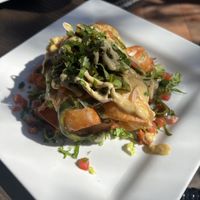 Vegan jackfruit flautas!!   at Trevor's at the Tracks in San Juan Capistrano