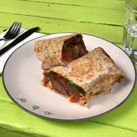 Vegan wrap at Nock Nock in Dublin