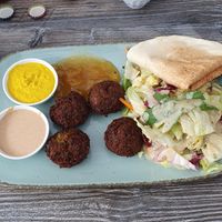 Falafelteller at Patacon-Obi - Falafel Café in Stuttgart