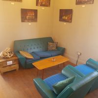 Relaxing seating area upstairs at Cafe Etch in Middlesbrough