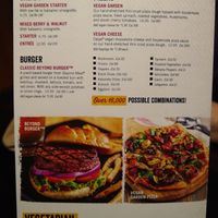 Vegan menu at UNO Pizzeria in Oakland