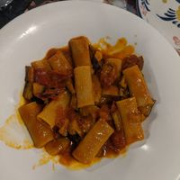 Aubergine and tomato sauce pasta at Oggi in Guangzhou