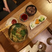 gyoza soup at Cafe Ren - Sakyo in Kyoto