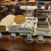 Cookies/brownie/blueberry crumb cake at The Gingered Peach in Lawrence Township