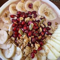 Smoothie bowl   at Hope Cafe in Pondicherry