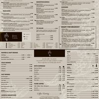 Menu at 7g Roaster in Vila Nova De Gaia