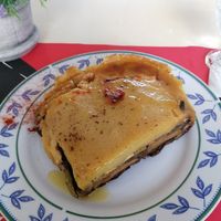 vegan Moussaka at Tis Mammis Sou in Rhodes