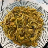 Vegan carbonara   at Tis Mammis Sou in Rhodes