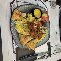 Vegan kebab at Tis Mammis Sou in Rhodes