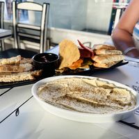 Hummus and Pita  at Tis Mammis Sou in Rhodes