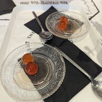 Complementary dessert at Tis Mammis Sou in Rhodes