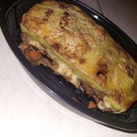 Vegan mussaka at Tis Mammis Sou in Rhodes