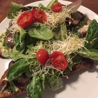 Veggie toast at CAMON Coffee in Berlin