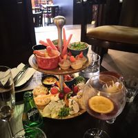 Must-eat! Etagere with homemade vegan treats! at Atelier Flori in Bruges